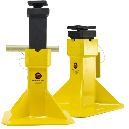 Jack Stands with Adjustable Screw Top Saddle, Locking Pin, 15-1/2" - 20-1/2" H Southpoint Industrial Supply