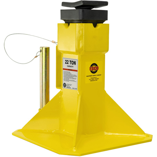 Jack Stands with Adjustable Screw Top Saddle, Locking Pin, 15-1/2" - 20-1/2" H Southpoint Industrial Supply