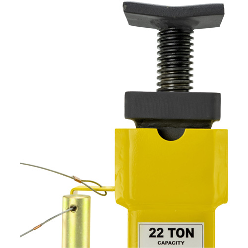 Jack Stands with Adjustable Screw Top Saddle, Locking Pin, 15-1/2" - 20-1/2" H Southpoint Industrial Supply