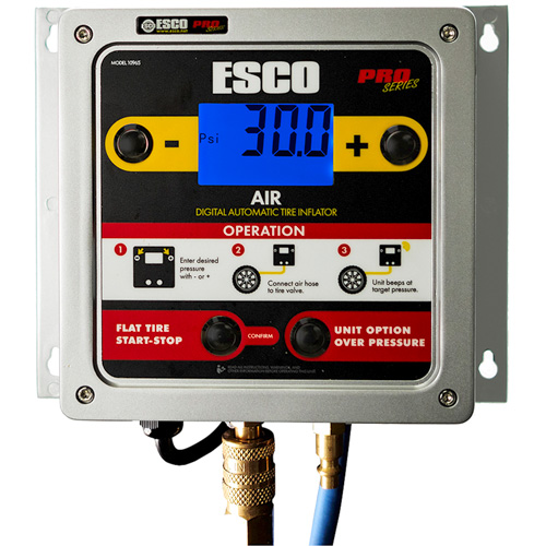 Digital Wall-Mounted Aluminum Tire Inflator Southpoint Industrial Supply