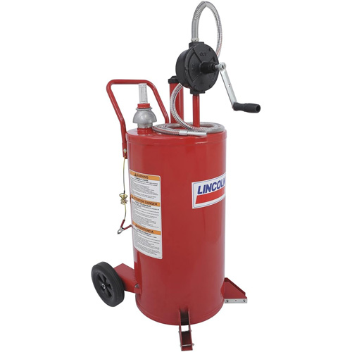 25-Gallon Steel Fuel Caddy with 2-Way Rotary Pump Southpoint Industrial Supply