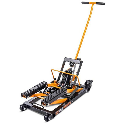 ATV and Motorcycle Jack, 0.75 Ton(s) Capacity, 4-2/3" Lowered, 14-1/2" Raised, Manual Hydraulic Southpoint Industrial Supply
