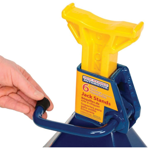 Jack Stand, Locking Handle/Ratchet, 6 tons Capacity, 25-1/4" H Southpoint Industrial Supply