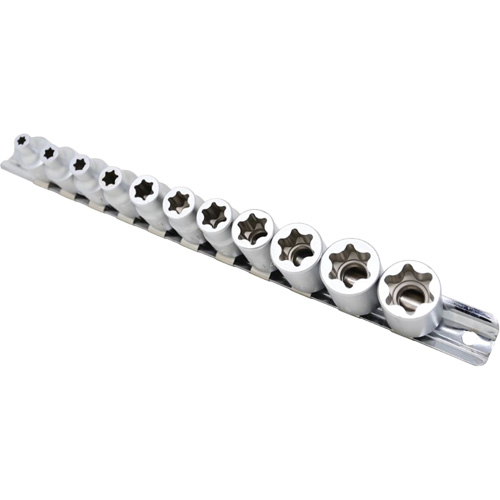 Flat-Cut E-"Star" Socket Set, 11 Pieces, 3/8" Drive Size Southpoint Industrial Supply