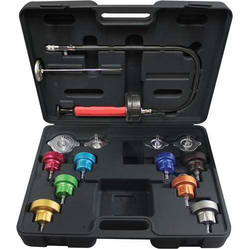 14-Piece Universal Cooling System Pressure Test Kit Southpoint Industrial Supply