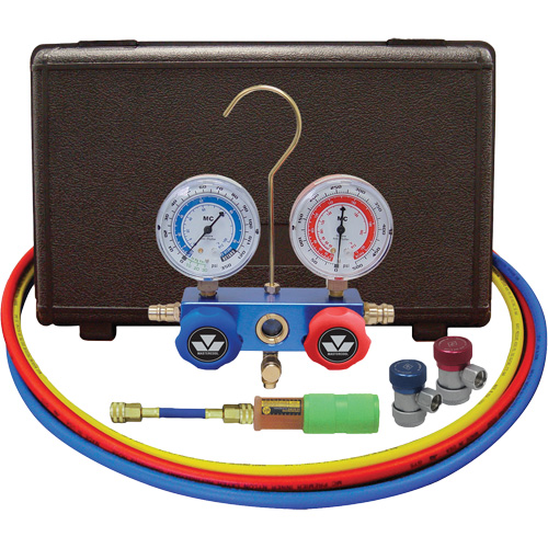 Jeu de manom&egrave;tres pour automobile avec mini-injecteur de colorant et coupleurs manuels Southpoint Industrial Supply