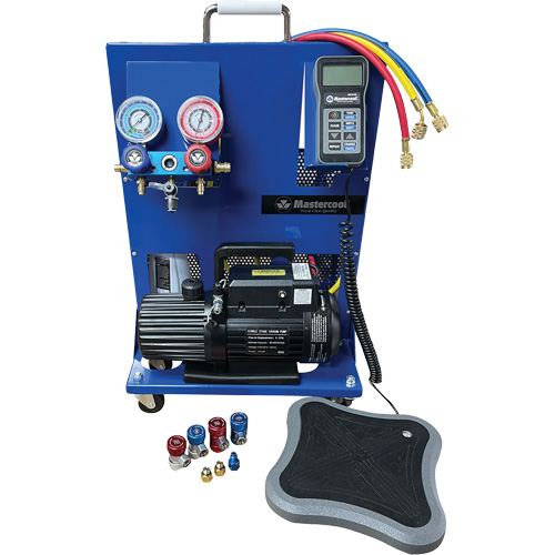 Dual R134A/R1234Yf Single-Stage Portable Electronic Charging Station Southpoint Industrial Supply