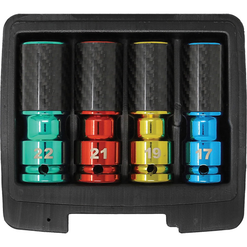Lug Socket Set with Carbon Fiber Sleeves Southpoint Industrial Supply