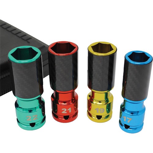 Lug Socket Set with Carbon Fiber Sleeves Southpoint Industrial Supply