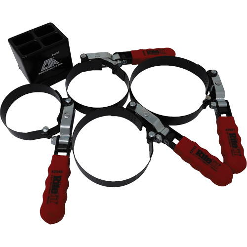 Ensemble de 4 cl&eacute;s pour filtre &agrave; huile avec support Southpoint Industrial Supply