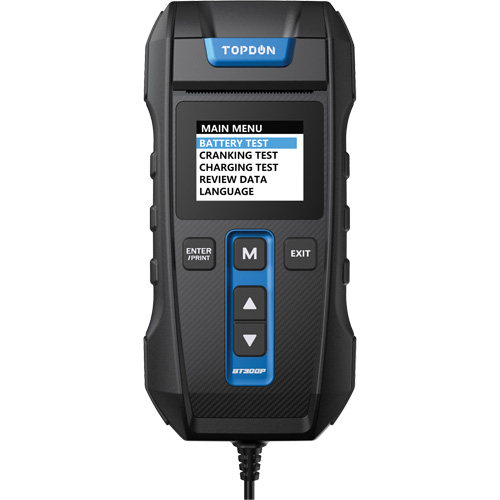 Testeur de batterie, de charge et de d&eacute;marrage BT300P avec imprimante Southpoint Industrial Supply