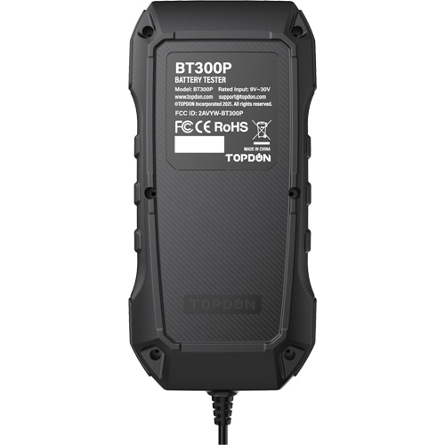 Testeur de batterie, de charge et de d&eacute;marrage BT300P avec imprimante Southpoint Industrial Supply