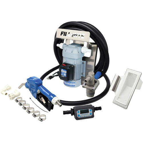 Pompe de transfert de fluide d'&eacute;chappement diesel (DEF) 115 V CA avec support pour cuve GRV, pistolet et compteur Southpoint Industrial Supply