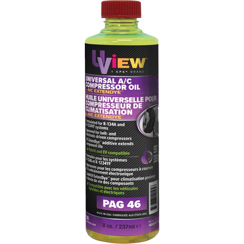 Universal PAG 46 Oil with A/C ExtenDye, 237 ml, Bottle Southpoint Industrial Supply