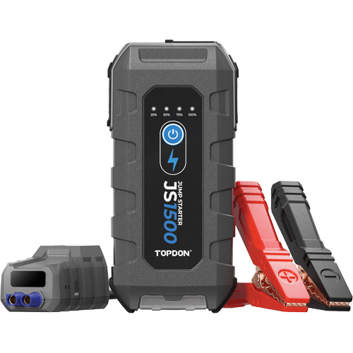 D&eacute;marreur d'appoint, survolteur, banque d'alimentation et lampe de poche JumpSurge1500 Southpoint Industrial Supply