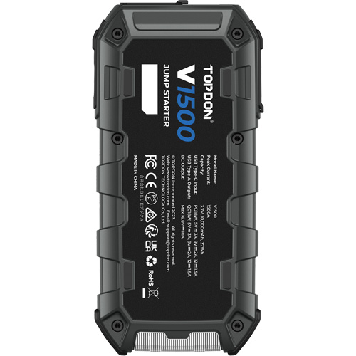 D&eacute;marreur d'appoint, survolteur, banque d'alimentation et lampe de poche V1500 Southpoint Industrial Supply