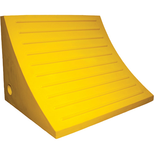Cale de roue, Polyur&eacute;thane, Jaune, 15-1/4" la x 12-1/8'' p x 10-3/4" h Southpoint Industrial Supply