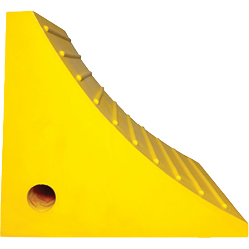 Cale de roue, Polyur&eacute;thane, Jaune, 15-1/4" la x 12-1/8'' p x 10-3/4" h Southpoint Industrial Supply