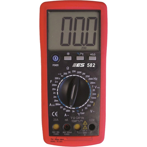 Deluxe Digital Multimeter with Amp Shutters Southpoint Industrial Supply