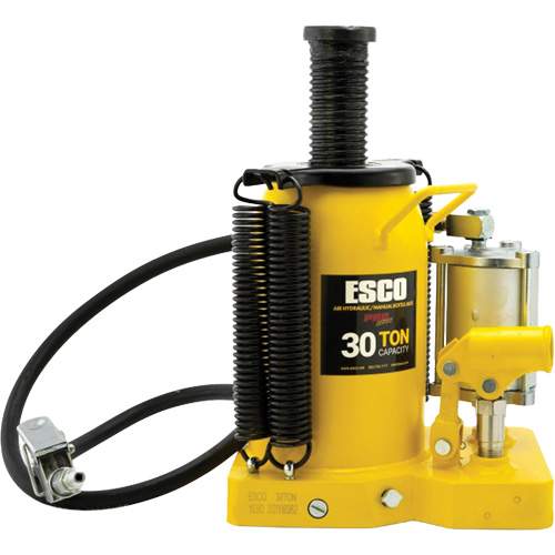 Cric-bouteille de s&eacute;rie Pro, 30 tonnes, Air comprim&eacute;/hydraulique, 20" Hauteur &eacute;lev&eacute;e Southpoint Industrial Supply