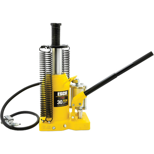 Cric-bouteille de s&eacute;rie Pro, 30 tonnes, Air comprim&eacute;/hydraulique, 20" Hauteur &eacute;lev&eacute;e Southpoint Industrial Supply