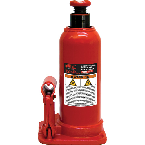 Cric hydraulique &agrave; bouteille avec trou pour manom&egrave;tre, 12,5 tonnes, 18-89/100" Hauteur &eacute;lev&eacute;e Southpoint Industrial Supply