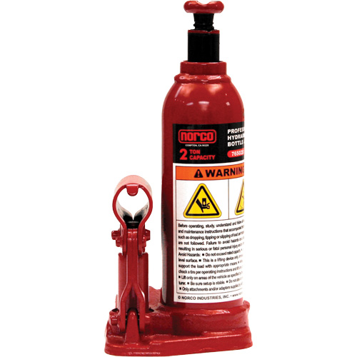 Professional Hydraulic Bottle Jack, 2 Ton(s), 14-1/2" Raised Height Southpoint Industrial Supply