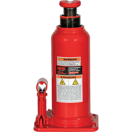 Professional Hydraulic Bottle Jack, 22 Ton(s), 20-49/250" Raised Height Southpoint Industrial Supply