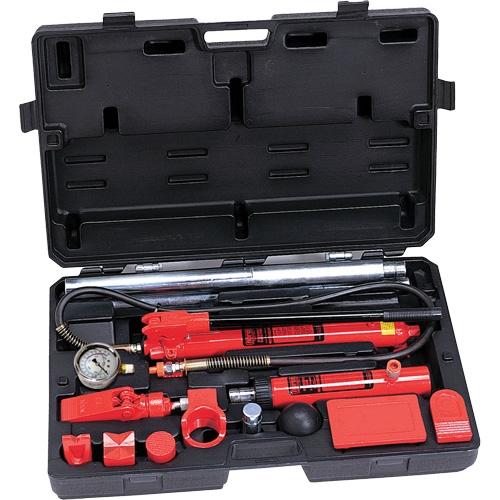 Trousse de r&eacute;paration pour collision et entretien, capacit&eacute; 10 tonnes, avec adaptateurs forg&eacute;s Southpoint Industrial Supply