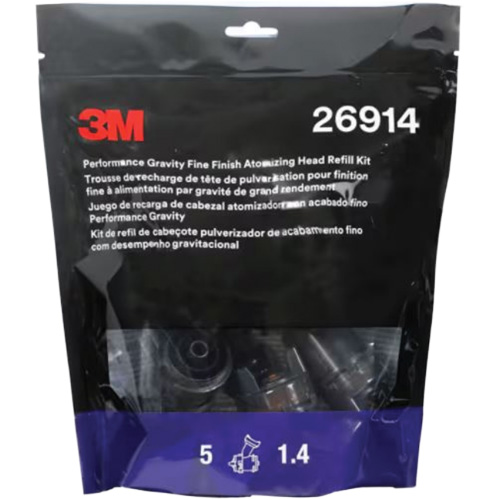 Performance Gravity Fine Finish Atomizing Head - Orange Southpoint Industrial Supply