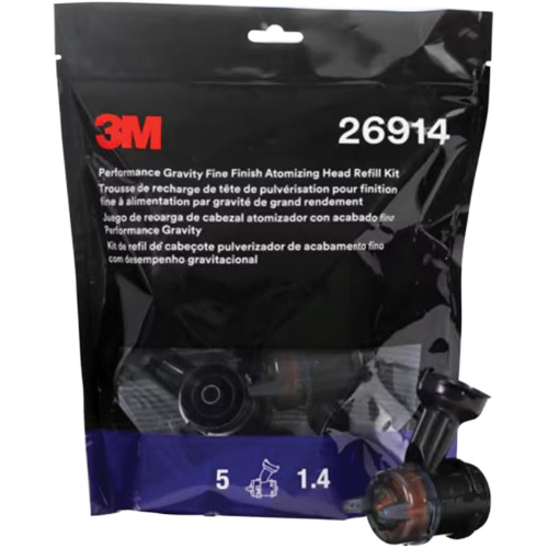 Performance Gravity Fine Finish Atomizing Head - Orange Southpoint Industrial Supply