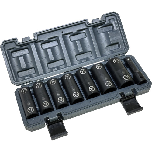 Double-Ended Hex & Twist Socket Set with Case, 8 Pieces, 1/2" Drive Size Southpoint Industrial Supply