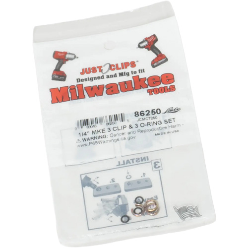 Jeu de clips et joints toriques de 1/4 po pour Milwaukee Southpoint Industrial Supply