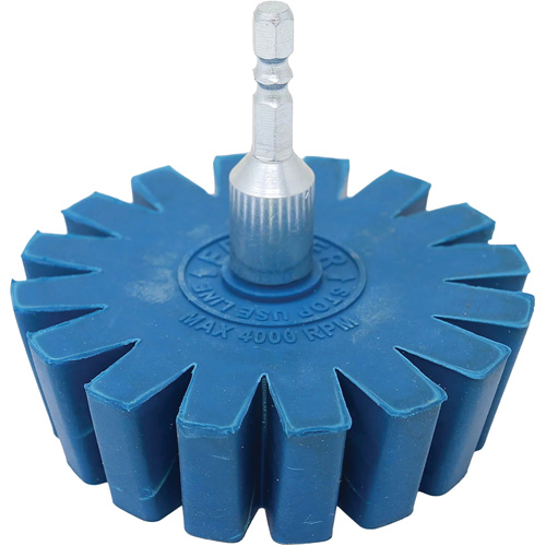 Conical Gear Eraser Wheel with Quick-Connect Arbor Adapter Southpoint Industrial Supply
