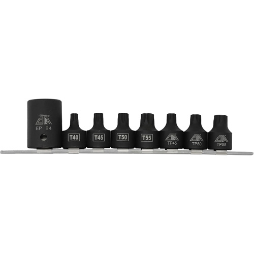 Pickup Truck Bed Bolt Socket/Bit Set, 8 Pieces, 1/2"/3/8" Drive Size Southpoint Industrial Supply