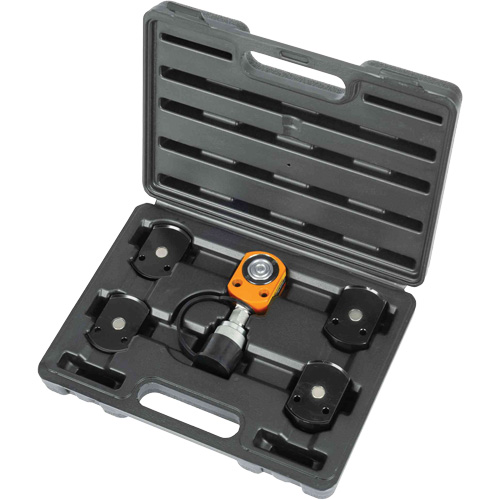 Trousse de v&eacute;rin &agrave; profil plat avec adaptateurs, Course de 0,24", Capacit&eacute; de 5 tonne(s), 10 000 PSI Southpoint Industrial Supply