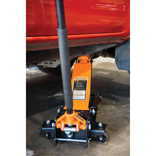 High-Lift Jack with 2-Piece Handle, 3.5 Ton(s) Capacity, 3-7/20" Lowered, Manual Hydraulic Southpoint Industrial Supply