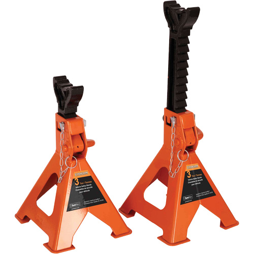Low Profile Service Jack with Safety Stands, 3 Ton(s) Capacity, 2-19/20" Lowered, 19-9/10" Raised, Manual Hydraulic Southpoint Industrial Supply