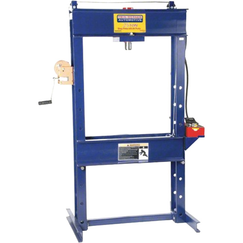 Presse datelier avec pompe pneumatique, Capacit&eacute; 25 tonnes Southpoint Industrial Supply