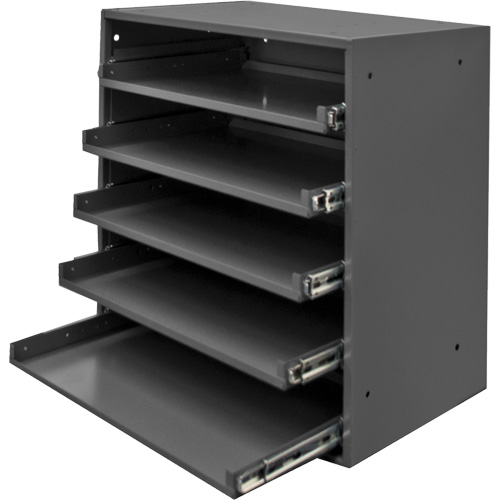 Armoire de rangement &agrave; cloisons, Acier, 5 compartiments, 20-1/2" la x 12-1/2" p, 21" h, Gris Southpoint Industrial Supply