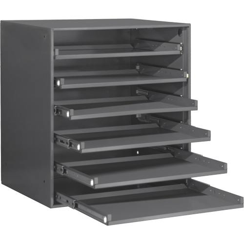Armoire de rangement &agrave; cloisons, Acier, 6 compartiments, 20-5/16" la x 15-15/16" p, 21-7/8" h, Gris Southpoint Industrial Supply