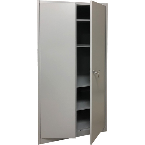 Storage Cabinet, Steel, 4 Shelves, 78" H x 36" W x 24" D, Grey Southpoint Industrial Supply