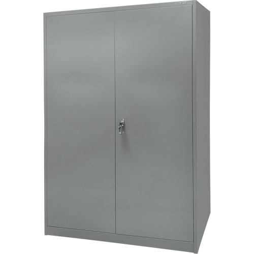 Storage Cabinet, Steel, 4 Shelves, 78" H x 48" W x 24" D, Grey Southpoint Industrial Supply