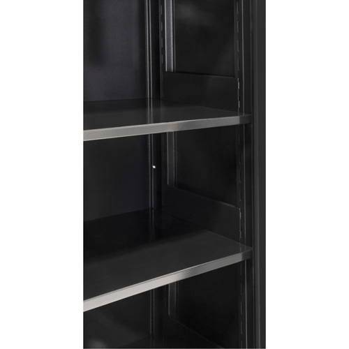 Armoire de rangement Hi-Boy, Acier, 4 Tablettes, 72" h x 36" la x 18" P, Noir Southpoint Industrial Supply