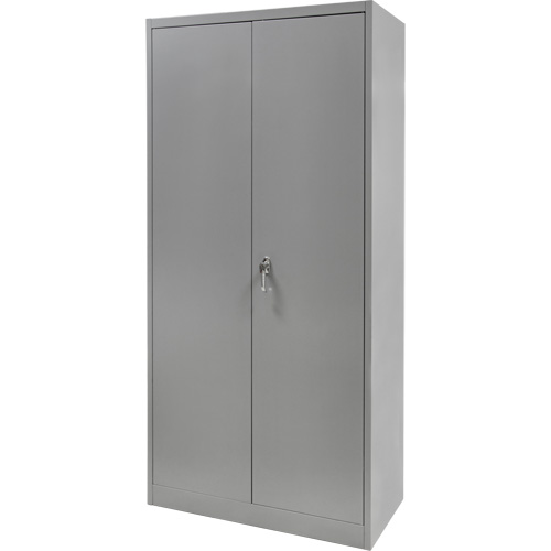 Wardrobe Storage Cabinet, Steel, 36" W x 18" D x 72" H, Grey Southpoint Industrial Supply
