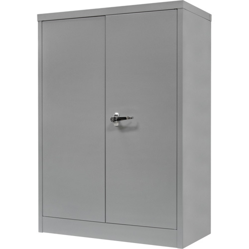 Armoire de rangement &agrave; hauteur de comptoir, Acier, 2 Tablettes, 42" h x 30" la x 15" P, Gris Southpoint Industrial Supply