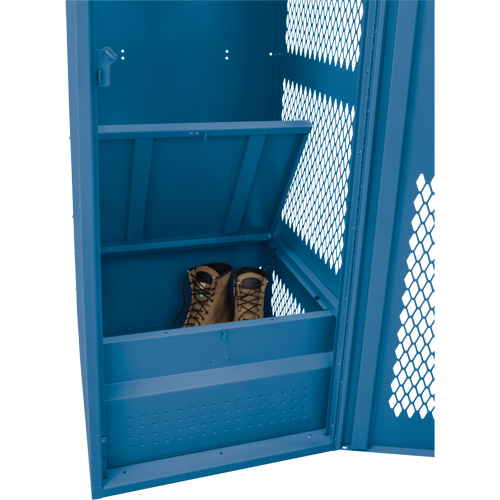 Casier pour &eacute;quipement avec porte, Acier, 24" la x 18" p x 72" h, Bleu fonc&eacute; Southpoint Industrial Supply