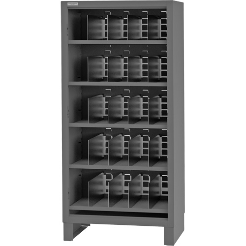 Armoire robuste &agrave; façade ouverte avec s&eacute;parateurs, Acier, 0 tiroirs, 36" x 24" x 78", Gris Southpoint Industrial Supply
