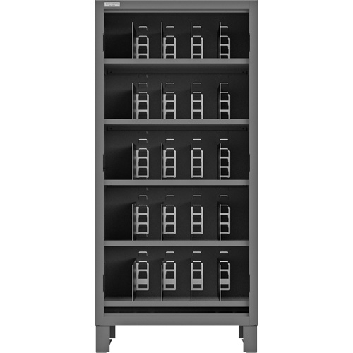 Armoire robuste &agrave; façade ouverte avec s&eacute;parateurs, Acier, 0 tiroirs, 36" x 24" x 78", Gris Southpoint Industrial Supply
