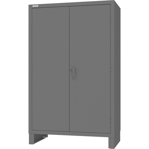 Cabinet with Hanging Bar & Standard Recessed Doors, Steel, 78" H x 48" W x 24" D, Grey Southpoint Industrial Supply